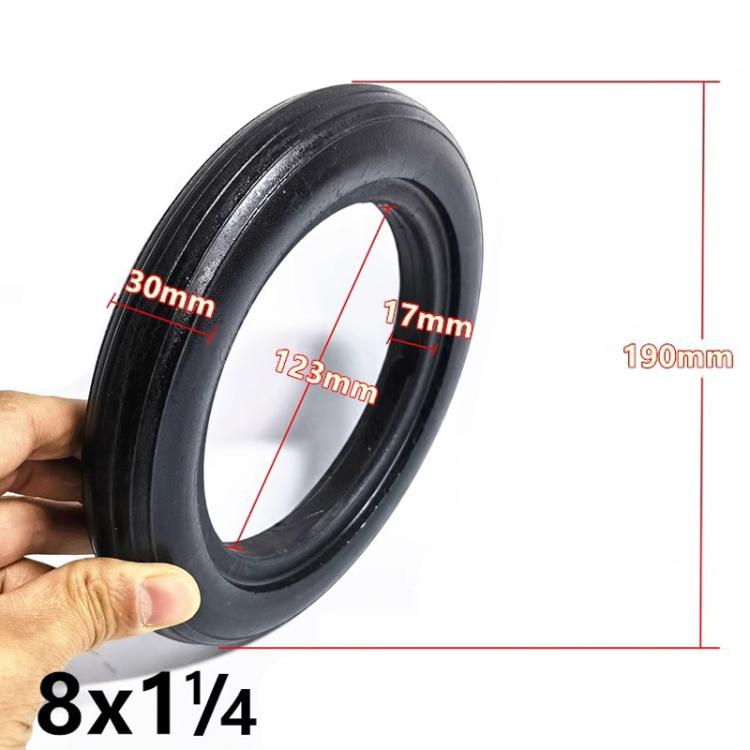 200 X 45 8 Inch Electrical Scooter Tires 8 X 1 1/4 Stroller Tire Accessories, Style: Solid Tire
