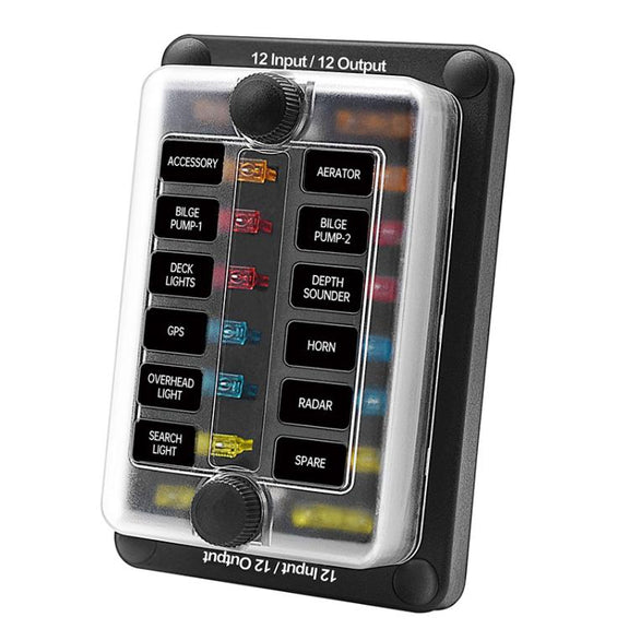 One In And One Out 12-Way Fuse Box LED Indicator With Sticker(ZH-1704B2)