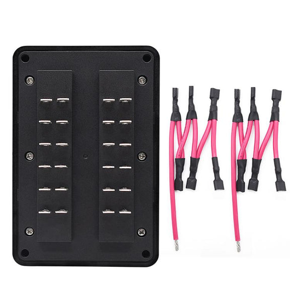 One In And One Out 12-Way Fuse Box LED Indicator With Sticker(ZH-1704B2)