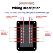 One In And One Out 12-Way Fuse Box LED Indicator With Sticker(ZH-1704B2)
