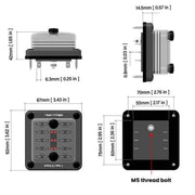 6-Way Water-resistant Fuse Box With LED Indicator And Sticker(ZH-1704A1)