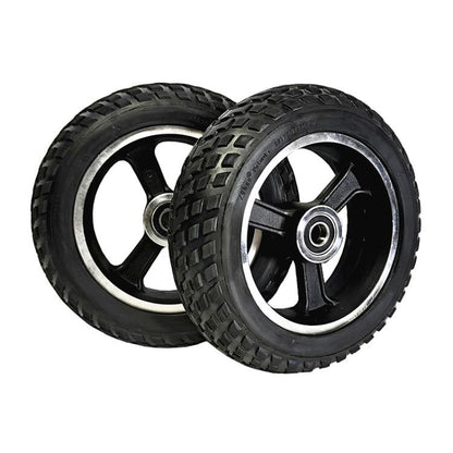 10mm 6inch Electrical Scooter Trolley Wheel 6 x 2 Solid Tires Whole Aluminum Wheels - free shipping - PMC Jewellery - Order now!