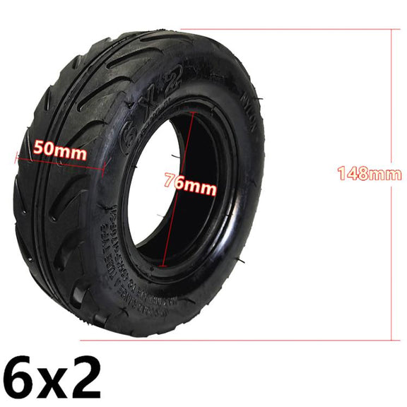 6 x 2 Thickened 6 inch Electrical Scooter Tire Accessories, Style: Outer Tire