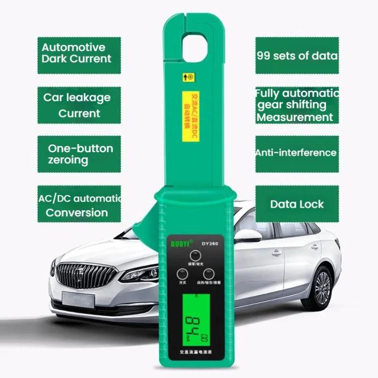 DUOYI Car Leakage Current Clamp Meter DC Tester - free shipping - PMC Jewellery - Order now!