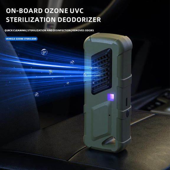 Car Air UVC Deodorizer USB Charging Ozone Purifier(Khaki)