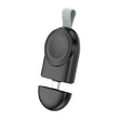 For Apple Watch 1/2/3/4/5/6/7/8/9/10/SE Portable Magnetic Wireless Charger Type-C Smart Wireless Charger(Black) - Charger / Holder by PMC TechLife | Online Shopping South Africa | PMC TechLife | Buy Now Pay Later Mobicred