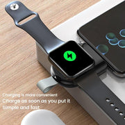 For Apple Watch 1/2/3/4/5/6/7/8/9/10/SE Portable Magnetic Wireless Charger Type-C Smart Wireless Charger(Black)