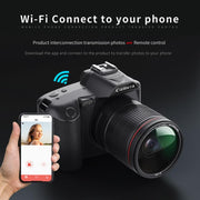 D5 HD WiFi Digital Camera 64MP Dual Camera Night Vision Photography Video DV Standard White