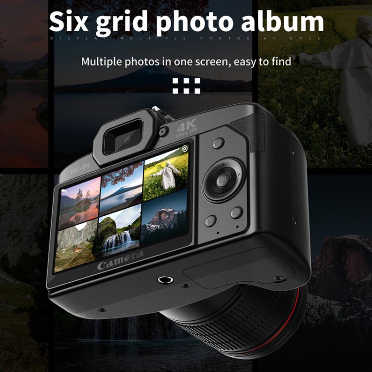 D5 HD WiFi Digital Camera 64MP Dual Camera Night Vision Photography Video DV Standard White