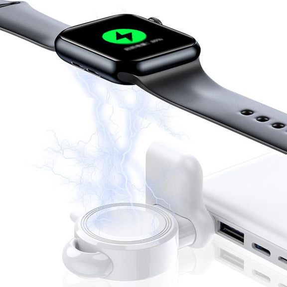 For Apple Watch 1/2/3/4/5/6/7/8/9/10/SE Magnetic Wireless Charger Mini Portable Smart Charger(Black)