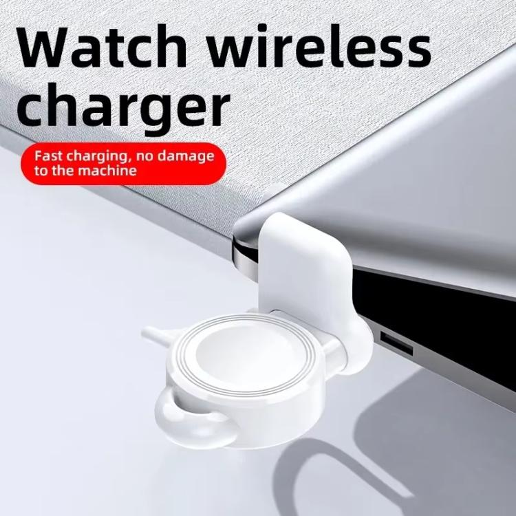 For Apple Watch 1/2/3/4/5/6/7/8/9/10/SE Magnetic Wireless Charger Mini Portable Smart Charger(White) - Charger / Holder by PMC TechLife | Online Shopping South Africa | PMC TechLife | Buy Now Pay Later Mobicred