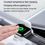 For Apple Watch 1/2/3/4/5/6/7/8/9/10/SE Magnetic Wireless Charger Mini Portable Smart Charger(Black)