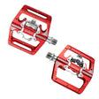 RACEWORK M215 Bicycle Lock Pedal To Flat Pedal Aluminum Alloy SPD Clipless Pedal(Red) - free shipping - PMc TechLife - Order now!