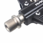 RACEWORK RK213 1pair Mountain Bike SPD + Flat Pedal Self-locking Dual-purpose Pedal(Silver)