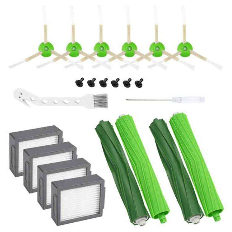 14pcs /Set For IRobot Roomba i7 / i7+ / i3 / E5 / i3+ / i4 / i6 / i6+i8 Series Sweeper Accessories(Main Brush+Filter+Side Brush With Screws Set) - For iRobot Accessories by PMc TechLife | Online Shopping South Africa | PMc TechLife | Buy Now Pay Later Mobicred