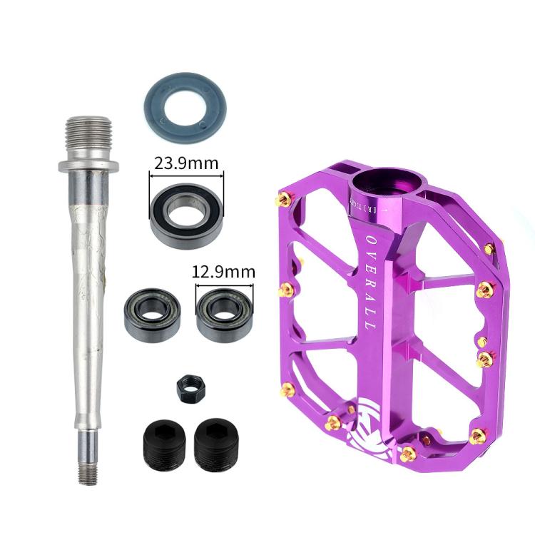 RACEWORK D029 CNC Triple Bearing Hollow Anti-slip Bicycle Pedals(Rose Red) - free shipping - PMc TechLife - Order now!