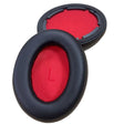 For 1MORE SonoFlow SE / HC905 Headphone 1pair Earpad Ear Cushion(Black Red) - Earmuff & Pad by PMc TechLife | Online Shopping South Africa | PMc TechLife | Buy Now Pay Later Mobicred