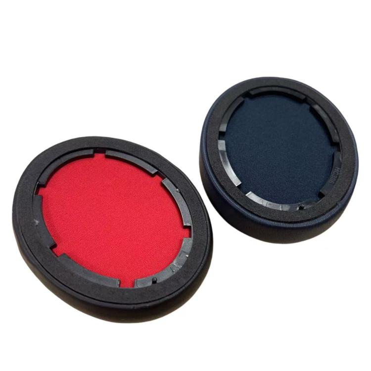 For 1MORE SonoFlow SE / HC905 Headphone 1pair Earpad Ear Cushion(Black Red)
