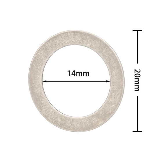 20pcs ZTTO Bicycle Pedal Stainless Steel Washer Mountain Bike Disc Protection Gasket