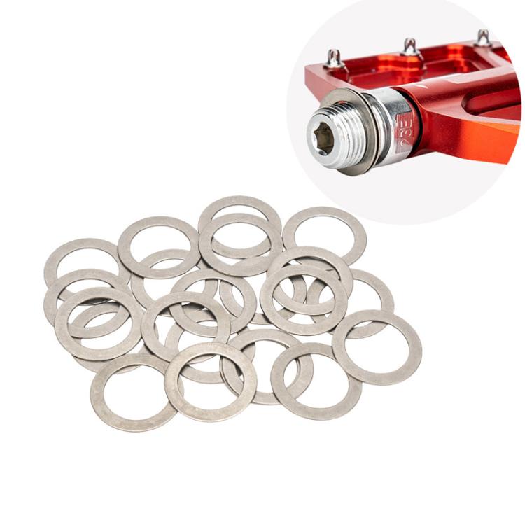 20pcs ZTTO Bicycle Pedal Stainless Steel Washer Mountain Bike Disc Protection Gasket