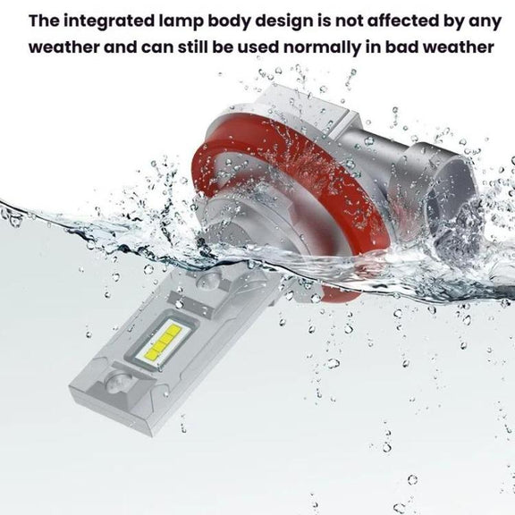 2pcs Mini 1:1 Direct Plug Car LED Headlight Bulb, Specifications: P13W(White Light)