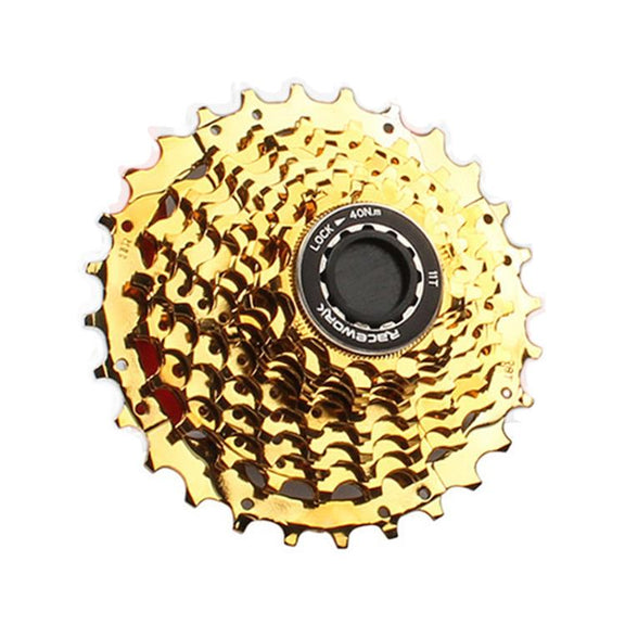 RACEWORK C0991A 11-speed Road Bicycle Cassette Flywheel, Color: Gold 11-28T