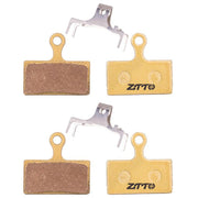 2pairs ZTTO Mountain Bike Full Metal Copper Base Lining Oil Disc Block Brake Pad, Model: MJ-01F
