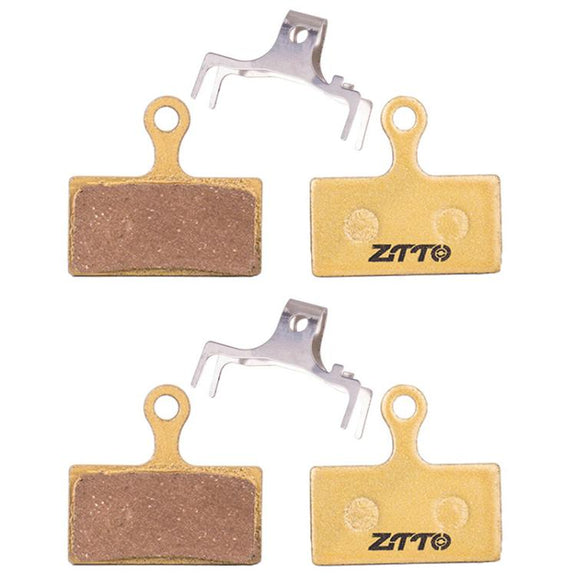 2pairs ZTTO Mountain Bike Full Metal Copper Base Lining Oil Disc Block Brake Pad, Model: MJ-01F