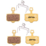 2pairs ZTTO Mountain Bike Full Metal Copper Base Lining Oil Disc Block Brake Pad, Model: MJ-02D