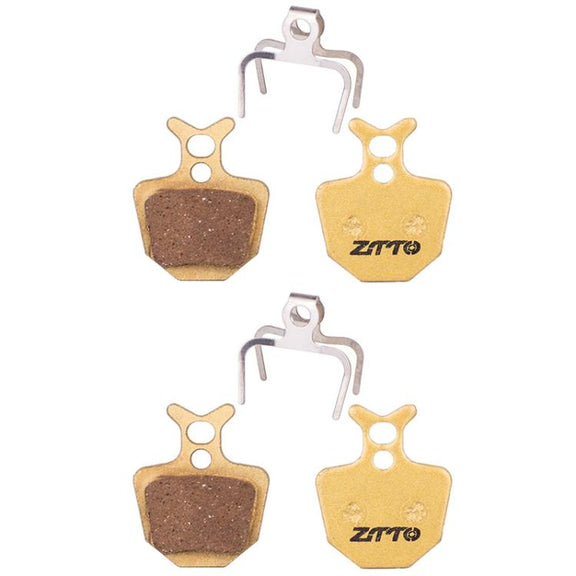 2pairs ZTTO Mountain Bike Full Metal Copper Base Lining Oil Disc Block Brake Pad, Model: MJ-05B