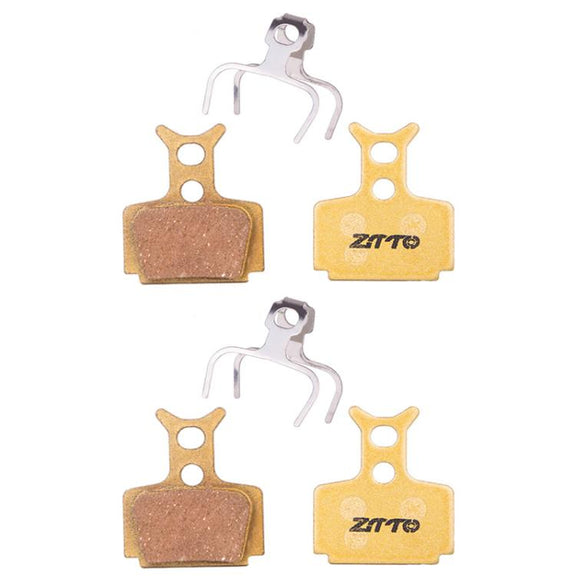 2pairs ZTTO Mountain Bike Full Metal Copper Base Lining Oil Disc Block Brake Pad, Model: MJ-05C