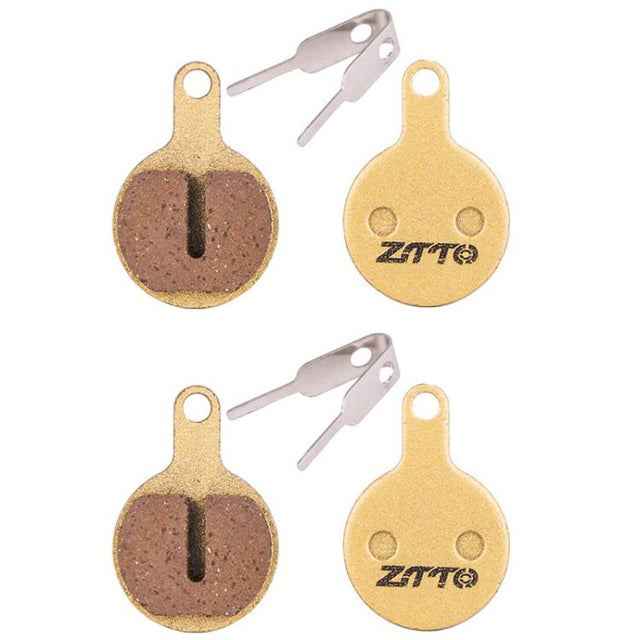 2pairs ZTTO Mountain Bike Full Metal Copper Base Lining Oil Disc Block Brake Pad, Model: MJ-07B