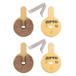 2pairs ZTTO Mountain Bike Full Metal Copper Base Lining Oil Disc Block Brake Pad, Model: MJ-07C With Hole - free shipping - PMc TechLife - Order now!