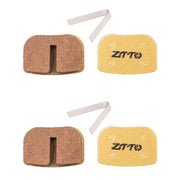 2pairs ZTTO Mountain Bike Full Metal Copper Base Lining Oil Disc Block Brake Pad, Model: MJ-08B