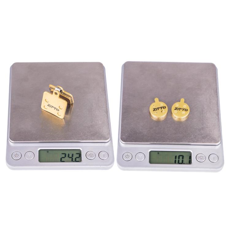 2pairs ZTTO Mountain Bike Full Metal Copper Base Lining Oil Disc Block Brake Pad, Model: MJ-05B
