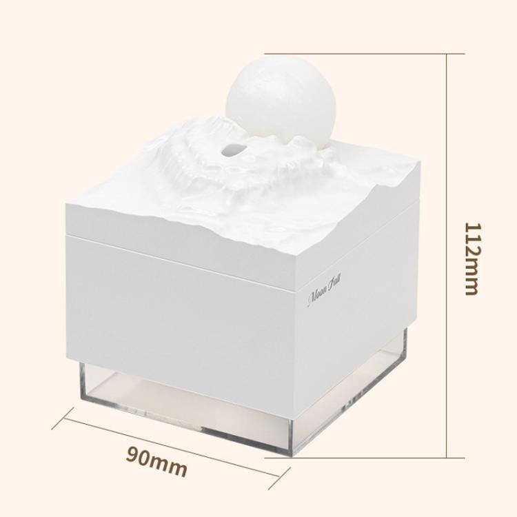 Moonfall Humidifier Aroma Diffuser Large Fog With Night Light Desktop Ornament(White)