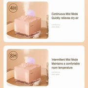 Moonfall Humidifier Aroma Diffuser Large Fog With Night Light Desktop Ornament(Black)