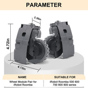 For IRobot Roomba 5/6/7/8/9 Series Walking Wheels Vacuum Cleaner Accessories Left Wheel-Black