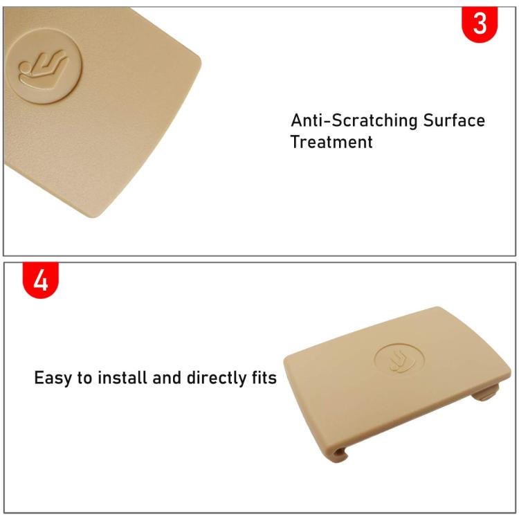 52207319686 For BMW F30 F31 3-Series Rear Child Seat Safety Anchor Cover(Black)