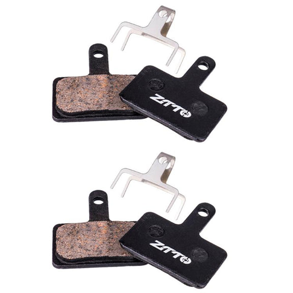 2pairs ZTTO Bicycle Disc Braking Pads Mountain Bike Semi-Metallic Resin Brake Pads, Model: MS-01B