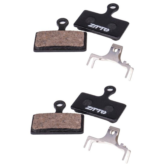 2pairs ZTTO Bicycle Disc Braking Pads Mountain Bike Semi-Metallic Resin Brake Pads, Model: MS-01F