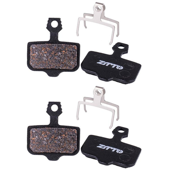 2pairs ZTTO Bicycle Disc Braking Pads Mountain Bike Semi-Metallic Resin Brake Pads, Model: MS-02D