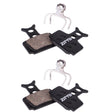 2pairs ZTTO Bicycle Disc Braking Pads Mountain Bike Semi-Metallic Resin Brake Pads, Model: MS-05C - free shipping - PMc TechLife - Order now!