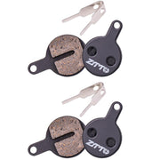 2pairs ZTTO Bicycle Disc Braking Pads Mountain Bike Semi-Metallic Resin Brake Pads, Model: MS-07B
