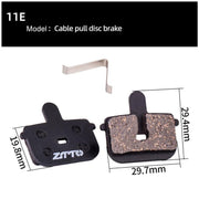 2pairs ZTTO Bicycle Disc Braking Pads Mountain Bike Semi-Metallic Resin Brake Pads, Model: MS-11E