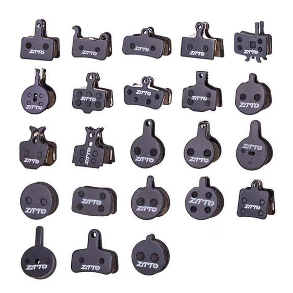 2pairs ZTTO Bicycle Disc Braking Pads Mountain Bike Semi-Metallic Resin Brake Pads, Model: MS-02A