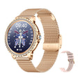 Bluetooth Calling AI Voice Assistant Life Waterproof Sports Smartwatch, Color: Gold Mesh Strap+Silicone Strap - free shipping - PMC TechLife - Order now!