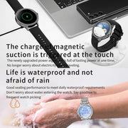 Bluetooth Calling AI Voice Assistant Life Water-resistant Sports Smartwatch, Color: Silver Mesh Strap+Silicone Strap