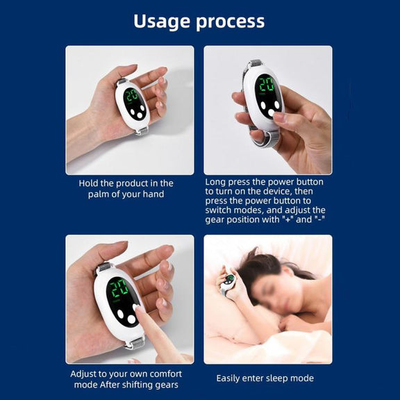 HY61 EMS Pulse Smart Handheld Sleep Meter Sleep Aid Instrument(Green)