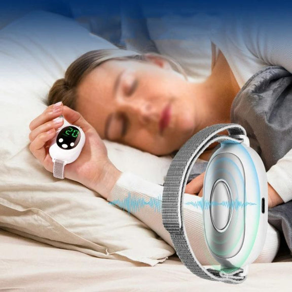 HY61 EMS Pulse Smart Handheld Sleep Meter Sleep Aid Instrument(Green)